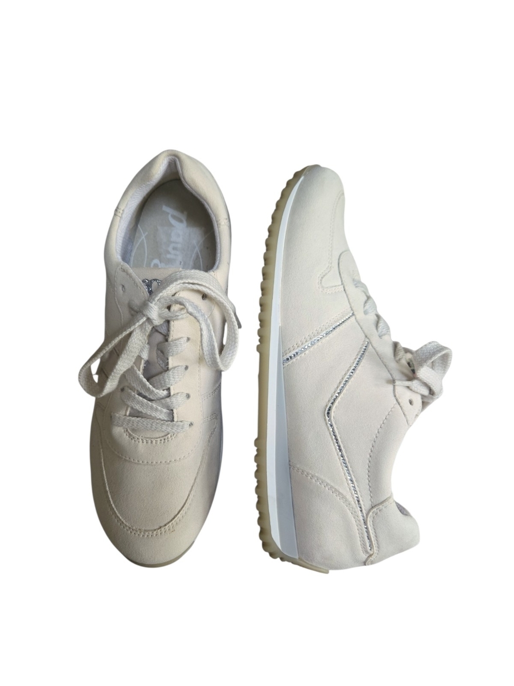 Paul Green Women's Off-White Lace-Up Trainer Sneakers Size 5 = US 7/7.5